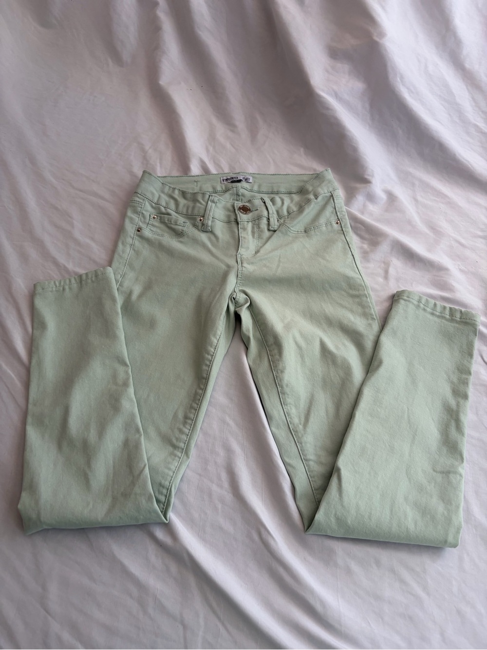 YMI Light Mint Skinny Jeans